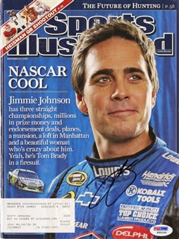 Jimmie Johnson Autographed 2008 Sports Illustrated Magazine